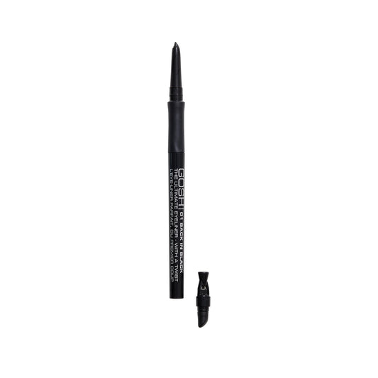 GOSH The Ultimate Eyeliner — Автоматичен молив за очи с гума и острилка