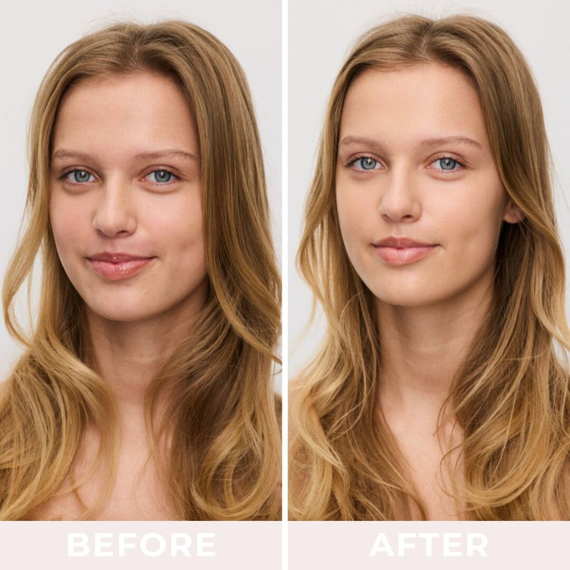 Преди и след — кожа с GOSH BB Cream