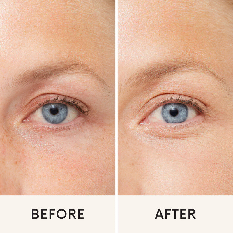 Преди и след — тъмни кръгове с коректора GOSH Concealer